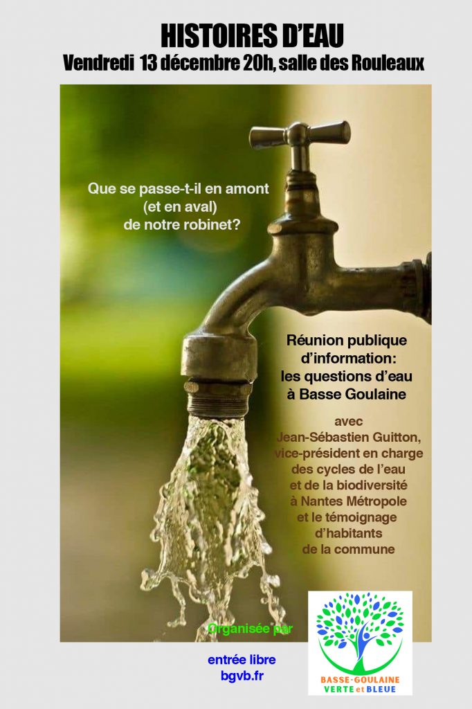Réunion publique sur la question de l’eau